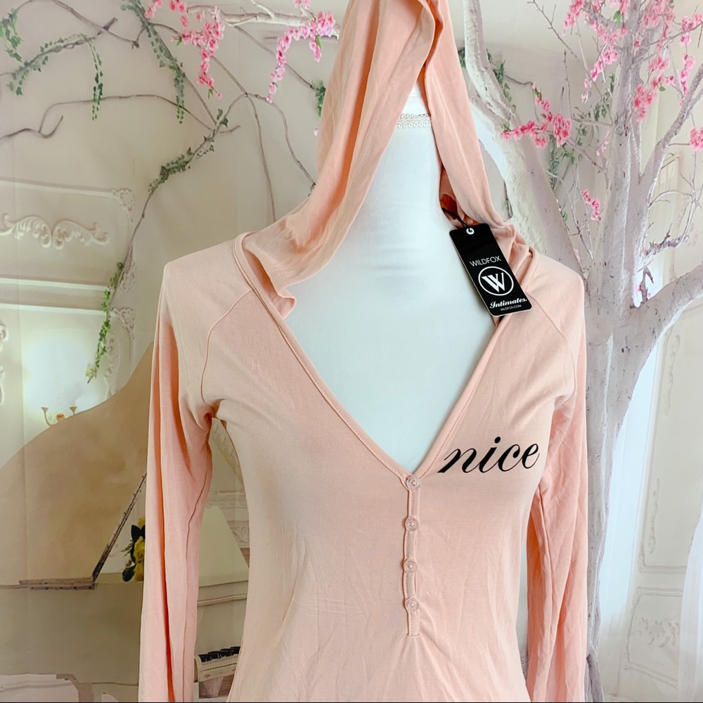 NEW Wildfox Intimates Peach Nice Hood… - Picture 2 of 10